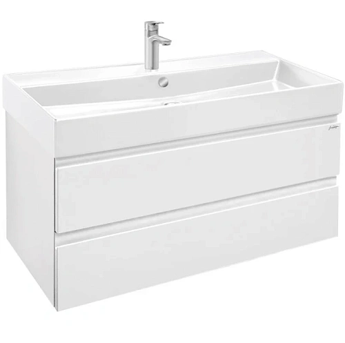 Тумба под раковину подвесная Jacob Delafon Madeleine 100 см белая матовая - фото 2