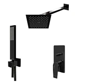 Душевой комплект WasserKRAFT Glan черный глянец