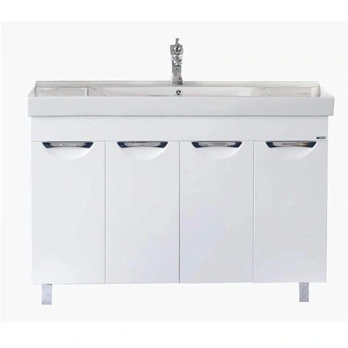 Тумба под раковину напольная Misty София 120 см белая - фото 1