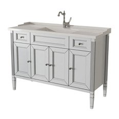 Тумба под раковину напольная Caprigo Albion Promo 117 см белая