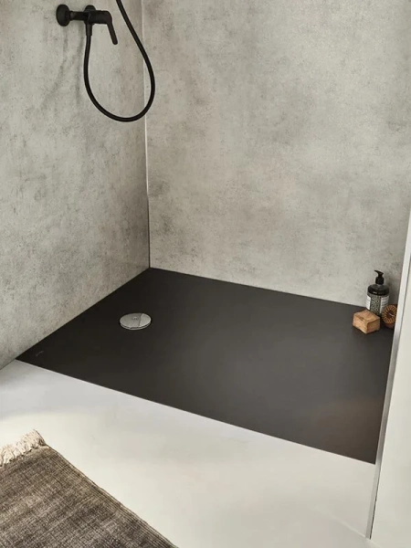 Душевой поддон Jacob Delafon Tolbiac 120x80 см черный матовый E6D331RU-NGM (детальная фотография), прямоугольные