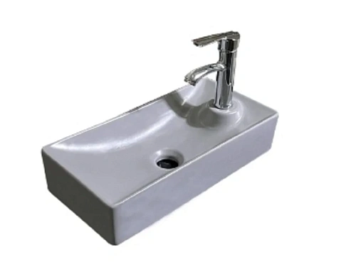 Раковина SantiLine 44 см левосторонняя серая - фото 3