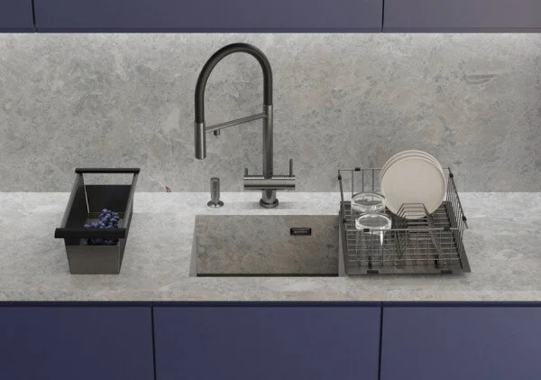 Мойка для кухни Omoikiri Kasen 49-16-INT-LG 49 см светлое золото 4997054 (детальная фотография), из нержавеющей стали, стальные, металлические