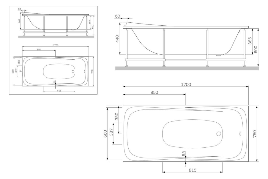 Схема (детальная фотография), прямоугольные
