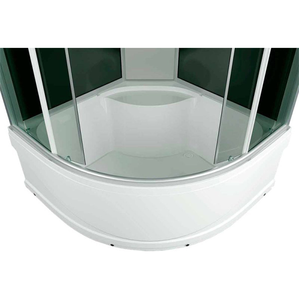 Душевая кабина, задняя стенка чёрная, стекло тонированное, Erlit ER 4509TP-C4 ER4509TP-C4-RUS (детальная фотография), 90х90