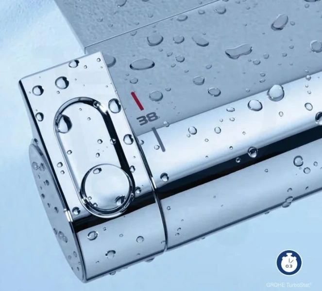 Смеситель для ванны термостатический Grohe Grohtherm 2000 New 34464001 (детальная фотография), настенные