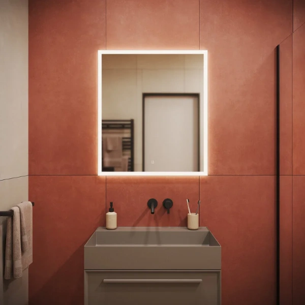 Зеркало с подсветкой Sancos Palace 70 см прямоугольное PA700 (детальная фотография), полотно