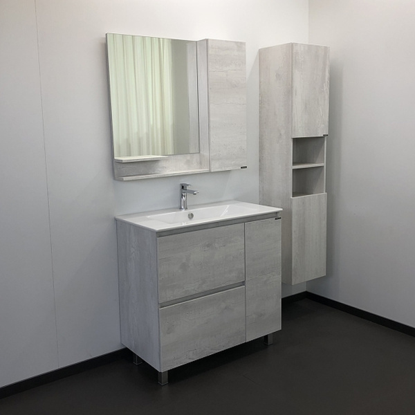 Шкаф-пенал подвесной Comforty Верона 35 см дуб белый 00004137140CF (детальная фотография), 35 см