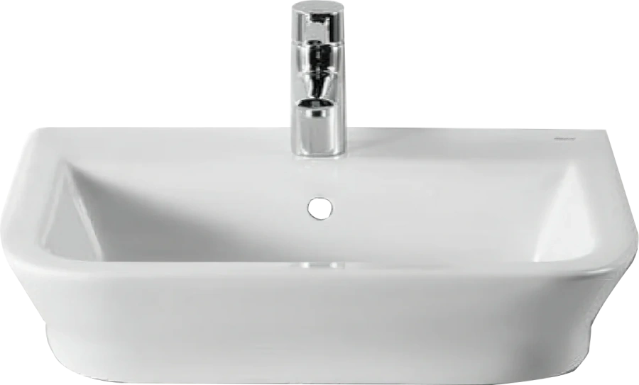 Раковина Roca The Gap 327476000 50 см 1 отверстие под смеситель (детальная фотография)