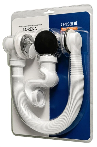 Слив-перелив Cersanit Lorena хром 63086 (детальная фотография), хром