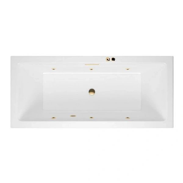 Ванна гидромассажная Excellent Heaven Slim Soft 180 x 80 см, белый/золото, WAEX.HEV18S.SOFT.GL (детальная фотография), акриловые