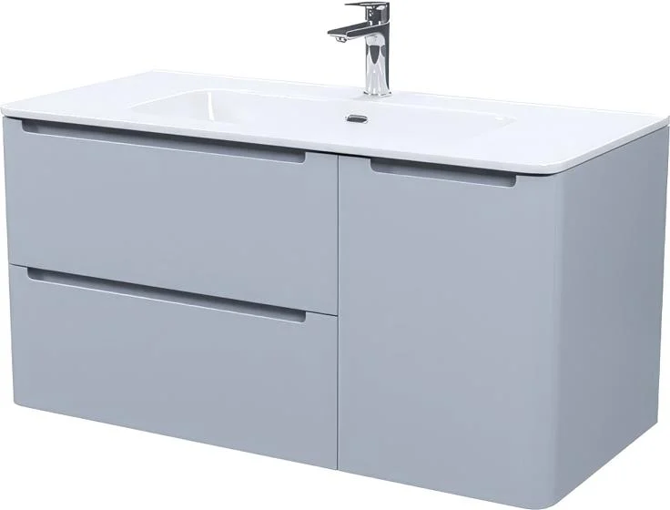 Тумба под раковину подвесная IDDIS Edifice 100 см светло-серая EDI10L0i95 (детальная фотография), другие