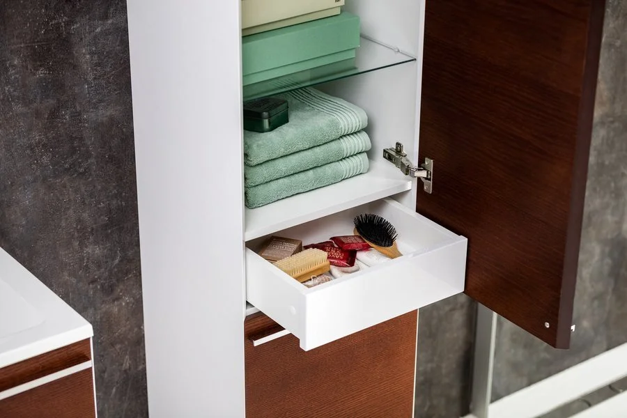 Шкаф-пенал правый цвет белый Ravak SB 400 Clear X000000763 (детальная фотография), недорого