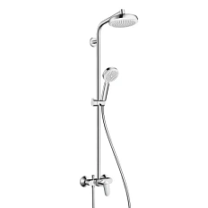 Душевая стойка Hansgrohe Crometta белый/хром