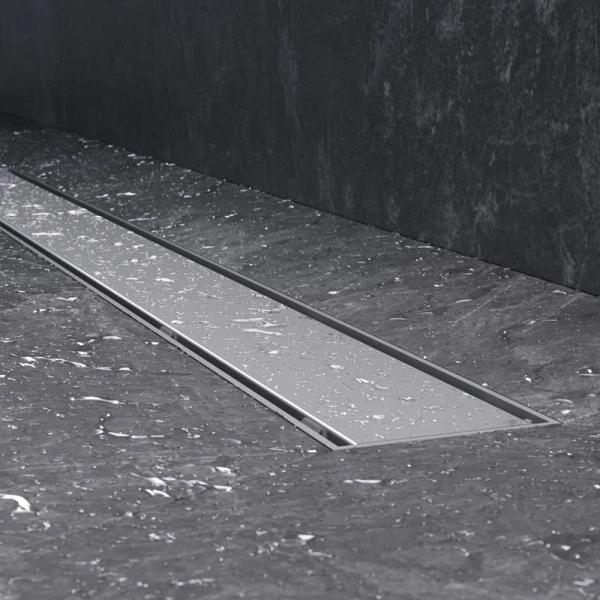 Душевой лоток Am.Pm PrimeFlow 80 см хром матовый W02SC-U11-080-04SB (детальная фотография), с сухим затвором, с мокрым затвором