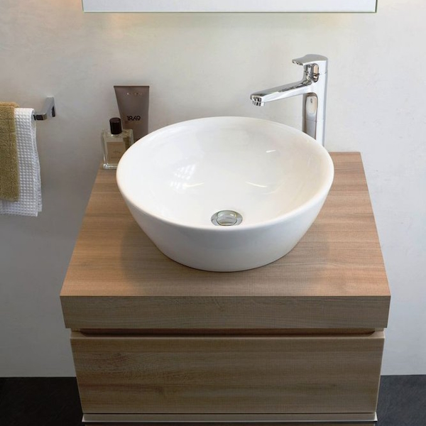 Раковина Laufen Pro 42 см без отверстия перелива 8.1296.2.000.112.1 (детальная фотография), 40 см