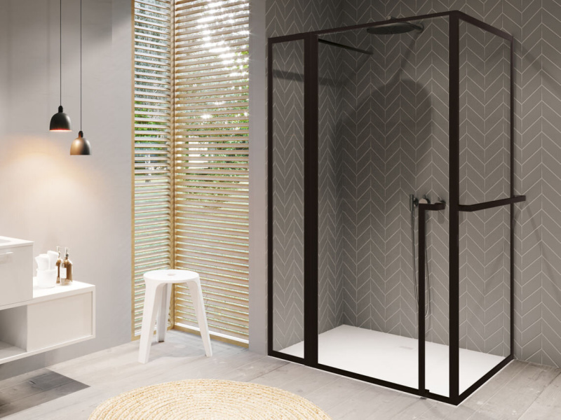 Душевой уголок Riho Grid GD203 120x80 см (детальная фотография), современные, hi-tech