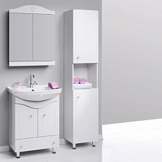 Шкаф-пенал напольный Aqwella Франческа 40 см с двумя дверцами