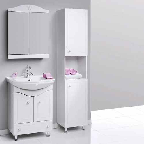 Шкаф-пенал напольный Aqwella Франческа 40 см с двумя дверцами - фото 4