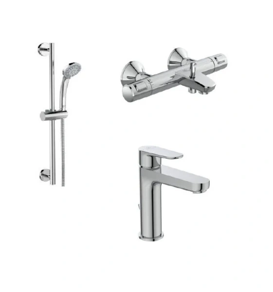 Душевой комплект Ideal Standard Ceratherm T25 3-в-1 BC984AA (детальная фотография)