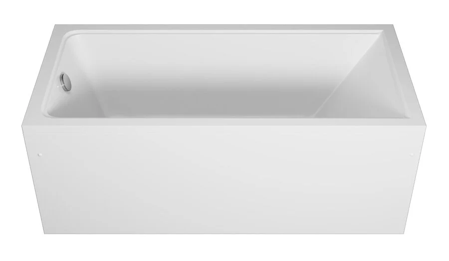 Ванна акриловая Vincea VBT-2G150, 150 x 70 см, без опоры, белый (детальная фотография), современныe, hi-tech