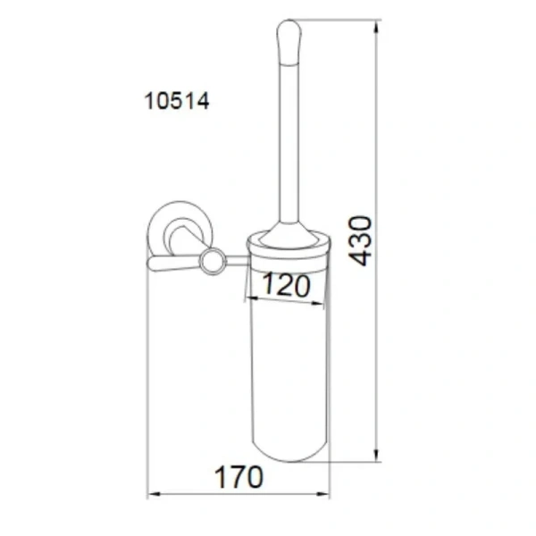 Ершик Boheme Chiaro настенный 10514 (детальная фотография), классические, ретро, с кристаллами swarovski, декорированные