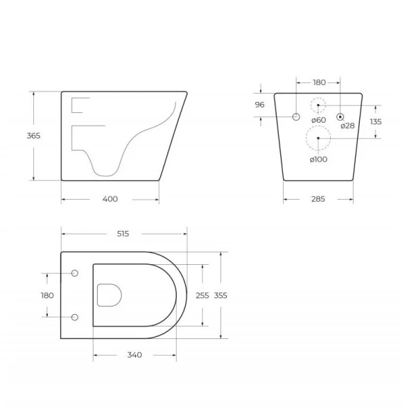 Унитаз подвесной BelBagno Flay-R с сиденьем микролифт BB053CHR/SC (детальная фотография), подвесные, встраиваемые