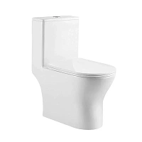 Унитаз моноблок Акватек Гелиос безободковый