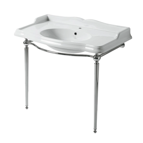 Раковина Simas Arcade 105 см белая AR 874 BI (детальная фотография), 105 см