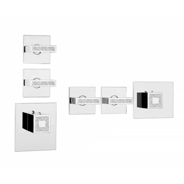 Смеситель для душа Bossini Rectangular хром Z033203.030 (детальная фотография), хром