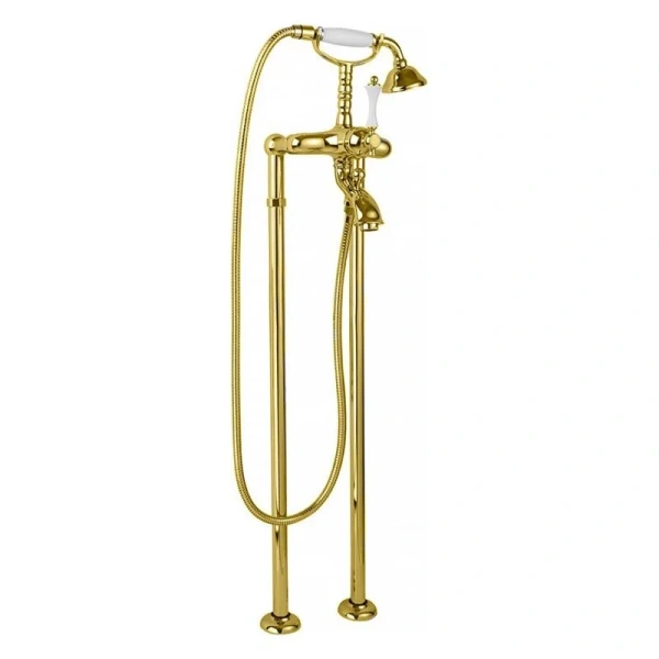 Смеситель для ванны Cezares Margot золото 24 карат MARGOT-VDP-03/24-M (детальная фотография)
