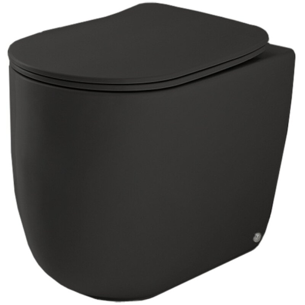 Унитаз напольный Kerasan Nolita черный матовый 531831 (детальная фотография)