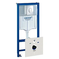 Инсталляция для унитаза Grohe Rapid SL с кнопкой смыва хром