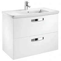 Тумба под раковину подвесная Roca The Gap 70 см белый глянец