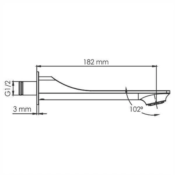 Смеситель для раковины WasserKRAFT Wiese черный глянец A66553 (детальная фотография), для раковины