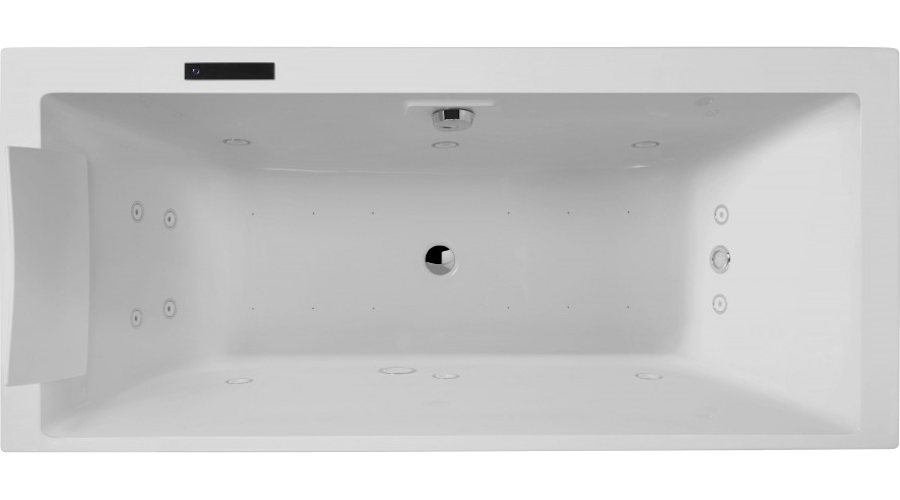 Ванна гидромассажная Jacob Delafon DOBLE 180х80 см с 3 программами (детальная фотография)