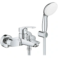 Смеситель для ванны Grohe Eurosmart с душевым гарнитуром