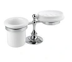 Стакан для ванной и мыльница Cezares Olimp-STT фурнитура металл
