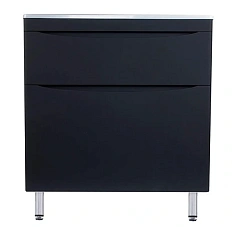 Тумба под раковину напольная Style Line Бергамо 80 см черная