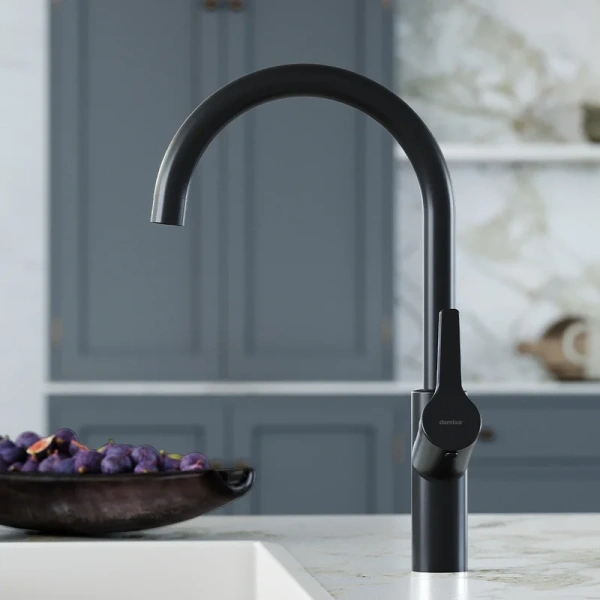 Смеситель для кухни Damixa Eclipse черный DX310720300 (детальная фотография), современные, hi-tech