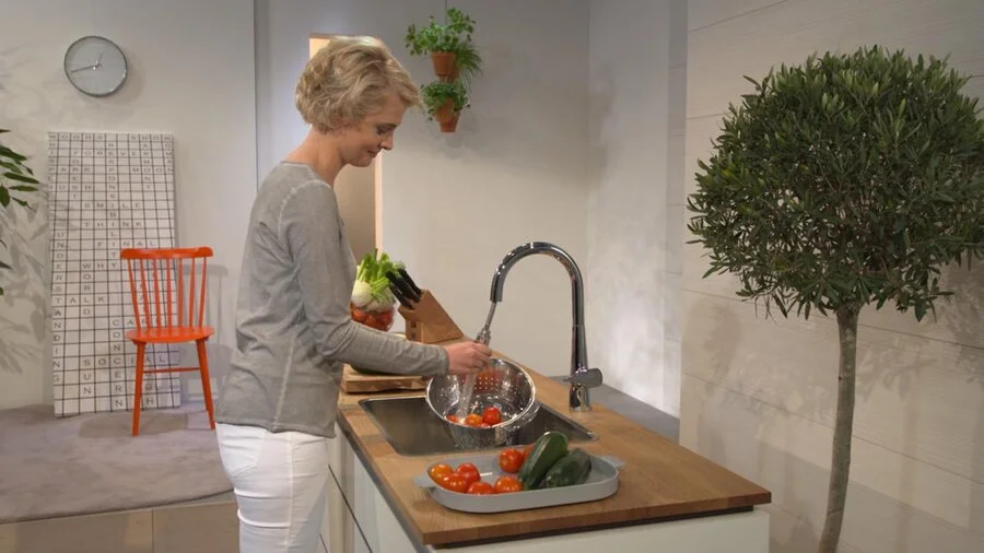 Смеситель для кухни Hansgrohe Talis S под сталь 72813800 (детальная фотография), хром