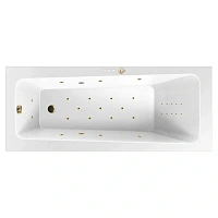 Ванна гидромассажная Excellent Ava Ultra Nano 160 x 70 см, белый/золото, WAEX.AVA16.ULTRANANO.GL