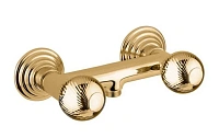 Смеситель для душа Cezares Olimp золото 24 карат, ручки круглые