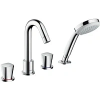 Смеситель для ванны Hansgrohe Logis на 4 отверстия