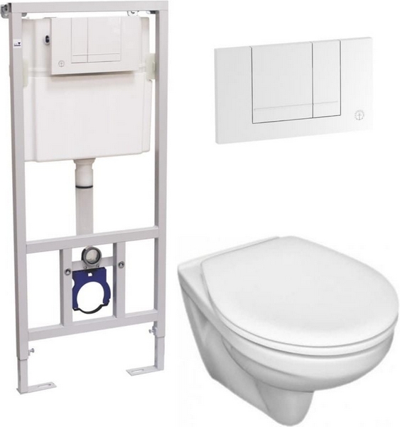 Инсталляция с унитазом и сиденьем Gustavsberg Nordic 3 92211461+46041001+8780S101 (детальная фотография)