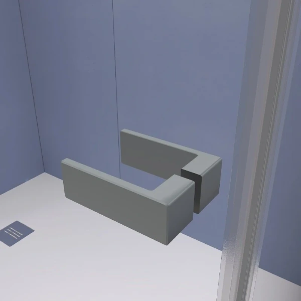 Душевой уголок RGW Stilvoll SV-030Gg 100x100 см профиль серый, стекло прозрачное 353203000-110 (детальная фотография), 100х100