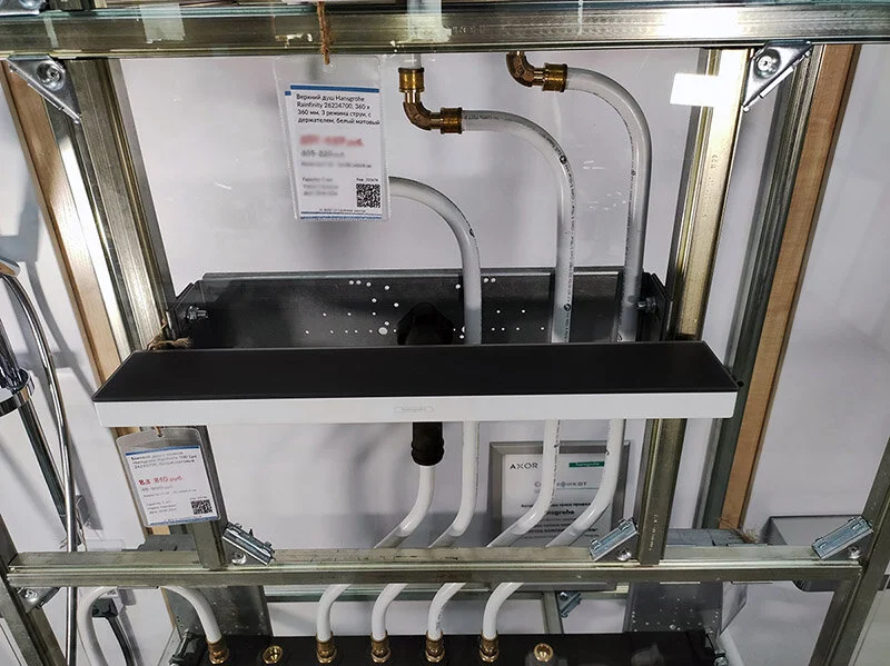 Верхний душ Hansgrohe Rainfinity матовый белый 26243700 (детальная фотография), современные, hi-tech index_1