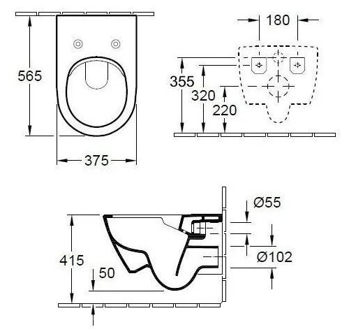 Унитаз подвесной Villeroy & Boch Subway 2.0 с сиденьем и грязеотталкивающим покрытием 5614R2R1 (детальная фотография), современные, hi-tech, круглые