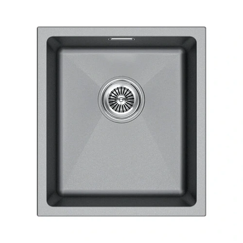 Мойка для кухни Paulmark Lumi 41 см серый металлик - фото 4