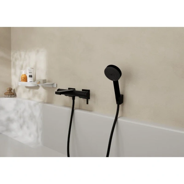 Смеситель для ванны Hansgrohe Tecturis E матовый черный 73420670 (детальная фотография), черные